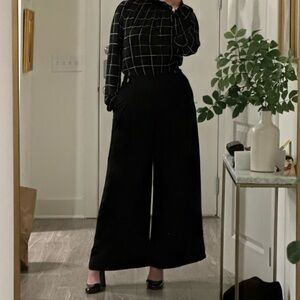 HALARA black stretchy trousers for work